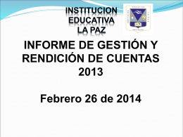 Informe de Gestión 2013.