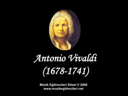 Antonio Vivaldi - Müzik Eğitimcileri