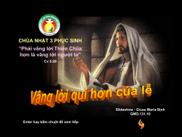 phải vâng lời Thiên Chúa - Liên Đoàn Công Giáo Việt Nam Tại Hoa Kỳ