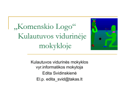 „Komenskio Logo“ Kulautuvos vidurinėje mokykloje