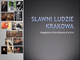 Sławni ludzie Krakowa