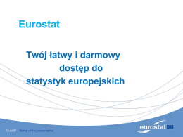 Instrukcja obsługi strony Eurostatu w języku polskim.