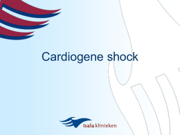 Cardiogene shock - ICverpleegkundige