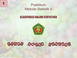 FCL 2012 PrakMetStat2 Materi Pertemuan 1