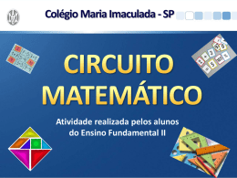 Circuito Matemático - Colégio Maria Imaculada