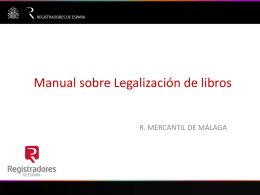 manual legalizacion libros 2015 - Colegio de Titulares Mercantiles