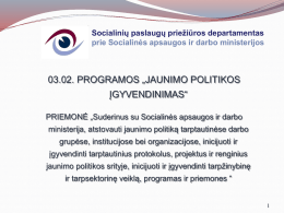 Gintautė Kasputienė - Socialinių paslaugų priežiūros departamentas