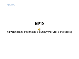 Co to jest MiFID ?
