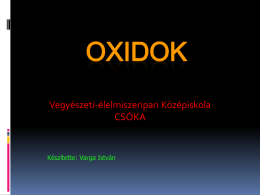 04_Oxidokx - Vegyészeti-élelmiszeripari Középiskola Csóka