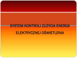 prezentacja systemu oszczędzania i kontroli energii elektrycznej