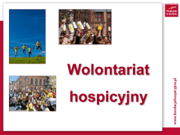 Wolontariat hospicyjny - Kuratorium Oświaty w Gdańsku