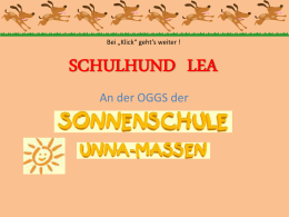 SCHULHUND LEA - SONNENSCHULE