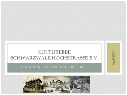- Kulturerbe Schwarzwaldhochstrasse