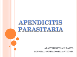 Apendicitis parasitaria - EXTRANET