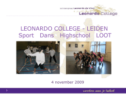 Leonardo Collegex - Sportservice Zuid