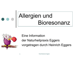 Allergien und Bioresonanz - Naturheilpraxis Sonja Eggers, Ense