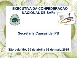 Secretaria de CAUSAS DA IPB