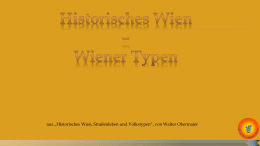 Historisches Wien – Wiener Typen