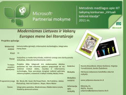 Modernizmas Lietuvos ir Vakarų Europos mene bei literatūroje