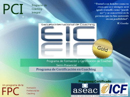 PCI - Escuela Internacional de Coaching