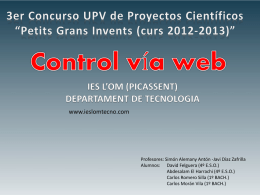 3er Concurso UPV de Proyectos Científicos