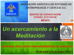 Pasos de la Meditación, CECAPSAW2013