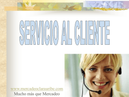 servicio al cliente