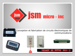 Fonctionnalités - Jsm Micro inc.