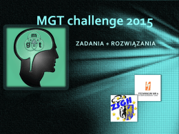Prezentacja - MGT challenge 2015