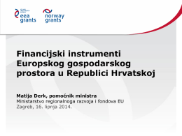 Financijski instrumenti EGP-a u RHx