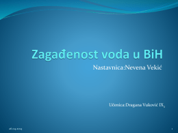 Zagađenost voda u BiH