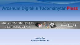 ADT+ - Arcanum Adatbázis Kft
