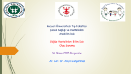 PowerPoint Sunusu - Kocaeli Üniversitesi Tıp Fakültesi