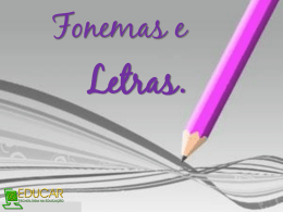 Letras. - Escola Portal do Saber