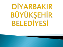 Diyarbakır Büyükşehir Belediyesi - UCLG-MEWA