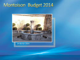 budget 2014 x - Mairie de Montoison