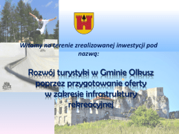 Rozwój turystyki w Gminie Olkusz poprzez przygotowanie oferty w