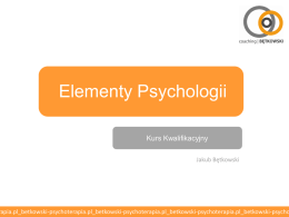 Kurs Kwalifikacyjny - Psychoterapia | BĘTKOWSKI