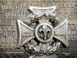 Harcerskie zaduszki 2013 - Hufiec ZHP Szamotuły im. Armii Poznań