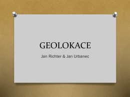GEOLOKACE - Jan Richter