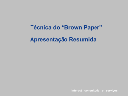 Técnica do “Brown Paper”