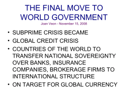 Joan Veon - The Final Move to World Government