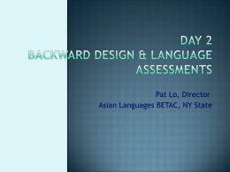 Day 2 Backward Design 6-8.odp - GVA