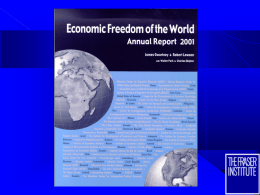 Economic Freedom of the World The Role of Government in the Modern Growth Economy         Presentation to Institute X LOCATION DATE PRESENTER PRESENTING Institute.