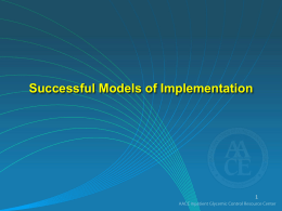 Successful Models of Implementation The 4 Spheres of a Quality Inpatient Glucose Management Program.
