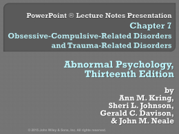 Abnormal Psychology, Thirteenth Edition by Ann M. Kring, Sheri L. Johnson, Gerald C. Davison, & John M.