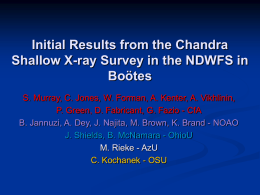 Initial Results from the Chandra Shallow X-ray Survey in the NDWFS in Boötes S.