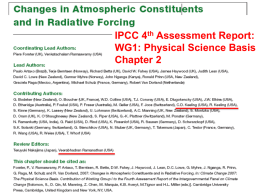 IPCC 4th Assessment Report: WG1: Physical Science Basis Chapter 2 Greenhouse Gas Concentrations  IPCC 4th Assessment WG1