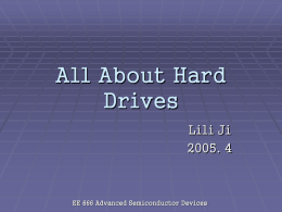 All About Hard Drives Lili Ji 2005. 4  EE 666 Advanced Semiconductor Devices Outlines          Hard Drive History Hard Drive Structures Hard Drive Disk Media Hard Drive Writing Heads Hard.