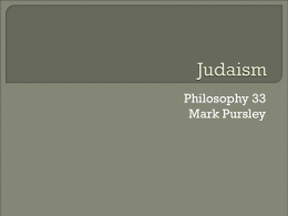 Philosophy 33 Mark Pursley  The  Hebrew Bible is a collection of 24 books in three divisions: The Law (Torah), the Prophets, and the.